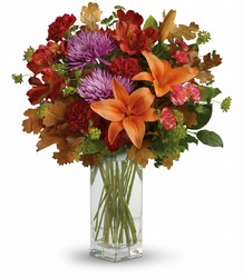 Teleflora's Fall Brights Bouquet from Schultz Florists, flower delivery in Chicago